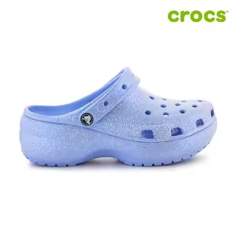 Crocs (Peplum) Crocs Classic Platform Glitter Clog Women's Sandals 207241-5Q6