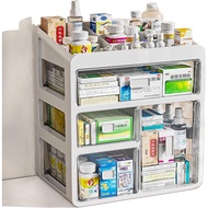 Multidrawer Plastic Storage Box Organizer,Medicine Box-Multifunctional Storage Container,Stationery,
