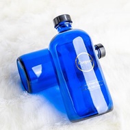 瑪納路|藍色太陽水瓶清理工具500ML藍料玻璃瓶
