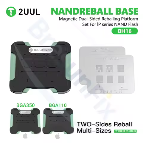 2UUL BH16 NANDREBALL BASE Magnetic Hard Drive Soldering Kit for IPhone 8-16 Series BGA350/110 Hard D
