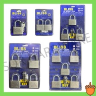 【SQR】（BLISS）50MM Chrome Padlock / 电白吊锁