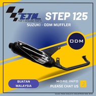 100% EJM SUZUKI STEP 125 STD EXHAUST PIPE COMP ASSY - STEP125 EX PIPE EKZOS STANDARD EXZOS EXOS MUFF