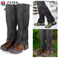 CHINK Camping Hiking Leg Gaiters, Breathable Waterproof Walking Boot Gaters,  Outdoor Black Zipper S