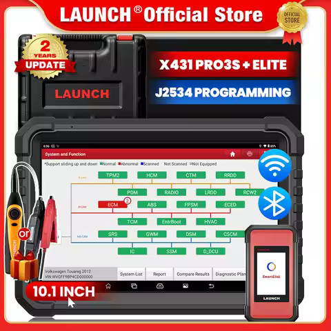 LAUNCH X431 PRO3S+ Elite 10.1'inch, SmartlinkC 2.0 Bidirectional Diagnostic Tool with J2534 CANFD DO