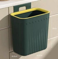 文記 - 壁掛式廚房垃圾桶（無蓋款綠色）（尺寸：26*6.5*29cm）#M257016094