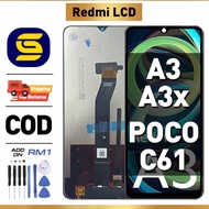 LCD Redmi A3 4G/ A3x 4G/ POCO C61 4G Compatible For Glass Original Touch Screen Digitizer