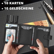 Men's Wallet with Coin Case RFID Protection Slim Wallet Card Wallet Small Credit Cards Credit Card W