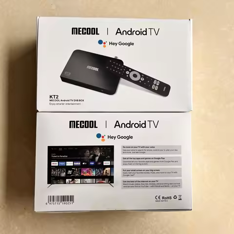 MECOOL DVB T2 Android TV Box KT2 with Android 11 Google Netflix Certified ATV 100M 2+32G S905Y4 WIFI