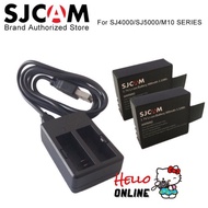 SJCAM 2PCS Batteries Battery + Dual Charger For SJ4000 SJ5000 SJ5000X Elite WIFI