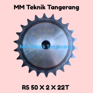 Sprocket RS 50 x 2 x 22 T Gear RS 50-2x22T Double Chain Gear Z 22T 22 T RS50 -2 50Z22 50x2x22T 50-2 