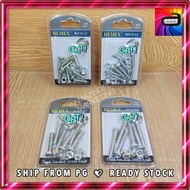 Bolt and Nut M6 Hemex 20mm/ 25mm/ 30mm/ 40mm