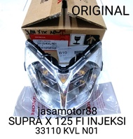 REFLEKTOR LAMPU DEPAN KOMPLIT SUPRA X 125 FI NEW 33110 KVL N01 ORIGINAL 2007