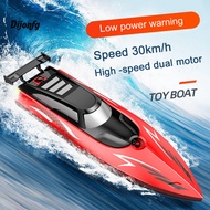 Waterproof Rc Boat Sealed Structure Rc Boat High-speed Remote Control Boat for Kids Dual-motor Design Waterproof Speedboat Toy Perfect for Southeast Asian Buyers