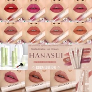READY STOCK MALAYSIA Hanasui Mattedorable Lip Cream Boba Matcha Edition Original Cheek Tint Nude Che