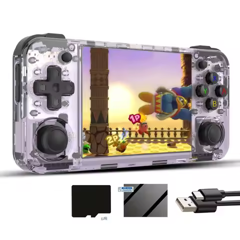 RG35XX H Linux Retro Handheld Game Console 64G Pre-Loaded 5570 Games, 3.5'' IPS Screen Support 5G Wi