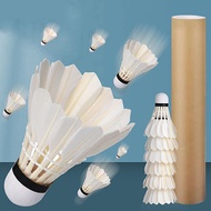 3/6pcs Badminton Shuttlecock White Goose Board Feather Flying Stability Durable Shuttlecock Ball fea