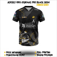 Jersey RRQ Courage PRO Black 2024 FREE NICKNAME FANBASE SERIES