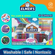 Elmer's 3D Rainbow Glitter Glue Pen Set of 31 | No-run, Washable, safe and nontoxic formula Elmers Glue