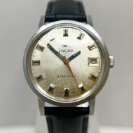 🇨🇭 Enicar Ocean Pearl 古董錶 小星球 特殊橘色秒針 手動上鏈 機械錶 瑞士製 時計