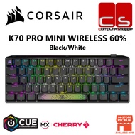 Corsair K70 PRO MINI WIRELESS 60% Mechanical CHERRY MX RED Linear Switch Keyboard - Black/White