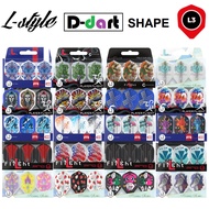 L STYLE DARTS FLIGHT - L3 SHAPE L FLIGHT PRO CHAMPAGNE RING DART FLIGHTS (SAYAP ARROW)