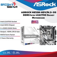 ASROCK H610M-HDV/M.2+ D5 DDR5 Intel LGA1700 Socket Motherboard