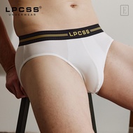 LPCSS 3 Pack Men's Underwear 80S Modal Mid-Waist Fashion Letter Belt Breathable Comfortable Briefs