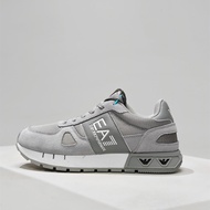 EMPORIO ARMANI EA7 Men's Sneakers Thick-Soled Low-Top Casual Shoes