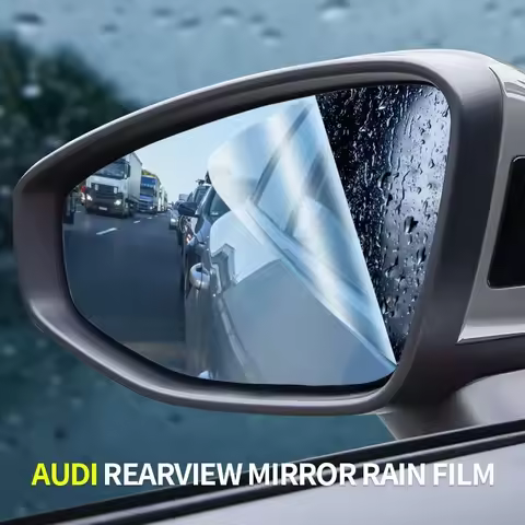 1 Pair Side Rearview Mirror Blue Glass Lens for Audi A3 8Y 8V A4L B9 A6L A5 Q3 Q5 Q5L Q7 Wide Angle 