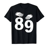 Funny Eight Nine 8 9 Meme Gen Alpha 6 7 Slang Response Hands T-shirt Untuk Lelaki Wanita 100% Cotton