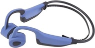 PATINS Bone Conduction Headphone IP68 Waterproof Swimming Diving Earphone with Micphone Built-in Storage 16GB MP3 Player Open Ear Earphones Wireless (Color : Blue)