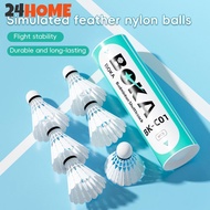 24HOME 3/6/12PCS Simulation Badminton Foam Ball Head Windproof And Durable Nylon Ball Badminton Trai