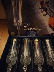 Longchamp Cristal d'Arques Champagne Flutes Set