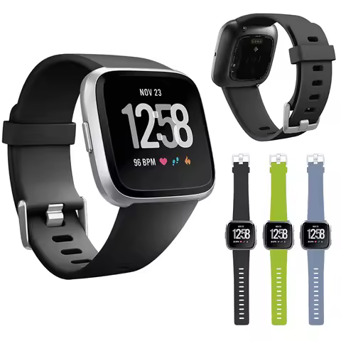 Silicone Strap for Fitbit Versa 2/Fitbit Versa/Versa Lite/Versa Special Edition,Classic Fitbit Watch