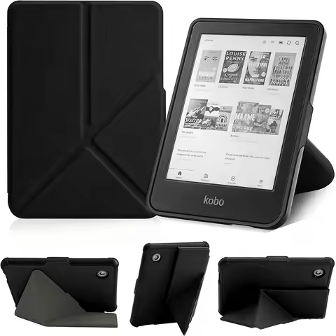 Case for Kobo Clara Colour(2024)/Clara BW(2024)/Clara 2E - Kobo-Style 6" Cover with Origami Stand & 