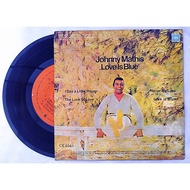 （Buy 5 Free 1）S038 JOHNNY MATHIS LOVE IS BLUE 珍藏版LP大黑胶精选歌曲7英寸大碟