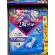 Libresse Daily V-Fresh Panty Liner 19cm 3x30s