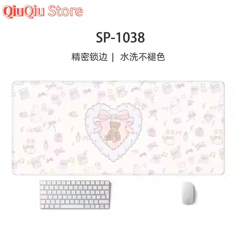 Love Heart Mouse Pad Mouse Pad HD Printing Large Seaming Mouse Pad Waterproof Cute Mouse Pad