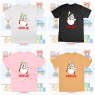 BELI 1 GRATIS 1 Kaos Anak Kartun Mixue King Umur 2-10 Tahun Unisex