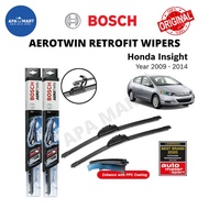 Bosch Aerotwin Retrofit U Hook Wiper Set for Honda Insight ZE 2nd Gen (Year 2009-2014)(26"/17")