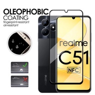LAYAR TEMPERED GLASS Protector REALME C51 /51s Full Cover Screen Protector