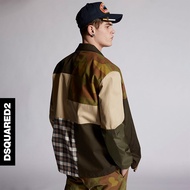 DSQUARED2 D2 Autumn/Winter Men's Loose Trendy Camouflage Stitched Cargo Jacket