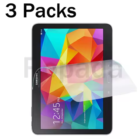 3 Packs soft PET screen protector for Samsung galaxy tab 4 10.1 SM-T530 SM-T531 protective tablet fi