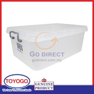 1 X TOYOGO 41L Storage Box Plastic Container Space Saving Home Office Clothes Translucent (9907) Bekas Plastik 收纳盒 储存箱