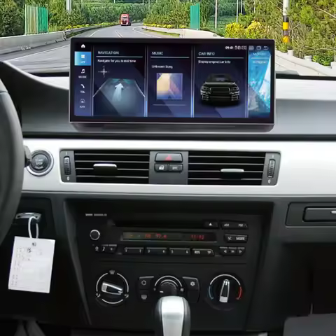 E90 E91 E92 E93 10.25 12.3 Ultra-thin Android 14 GPS Navigation Car Multimedia with 256G 1920x720 Wi