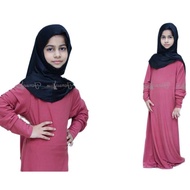 Jubah Budak Muslimah Perempuan Jubah Murah Plus Size Plain front zip