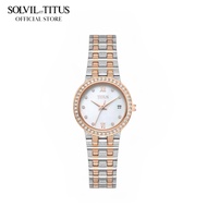 Solvil et Titus Fair Lady 3 Hands Quartz Two-Tone Stainless Steel Bracelet Women Watch W06-03320-002