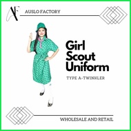 ☏ ◳ Lf4 SCOUTING UNIFORM FOR GIRLS TYPE A DRESS COMPLETE SET [STAR]