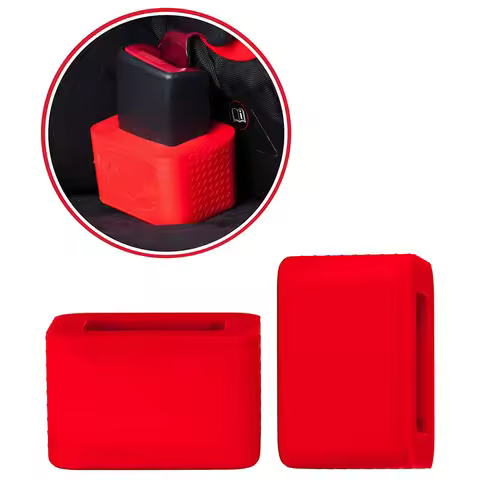 Auto Safety Belt Buckle Holder Silicon Buckle Protective Cover Auto Car Seat Belt Buckle Holder in U