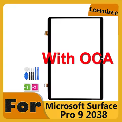 NEW Pro9 Touch Digitizer With OCA For Microsoft Surface Pro 9 2038 Touch Screen Front Outer Glass Re